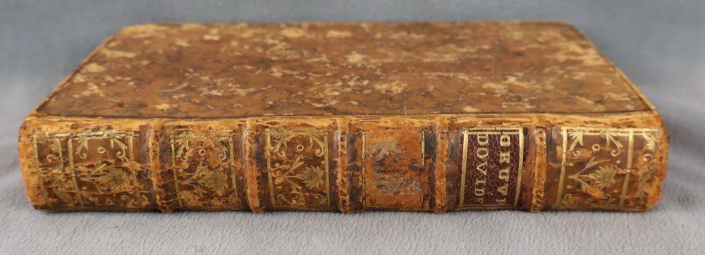 LES TRISTES - OVIDE - HORACE MOLIN - 1696 - DOS DE L'OUVRAGE