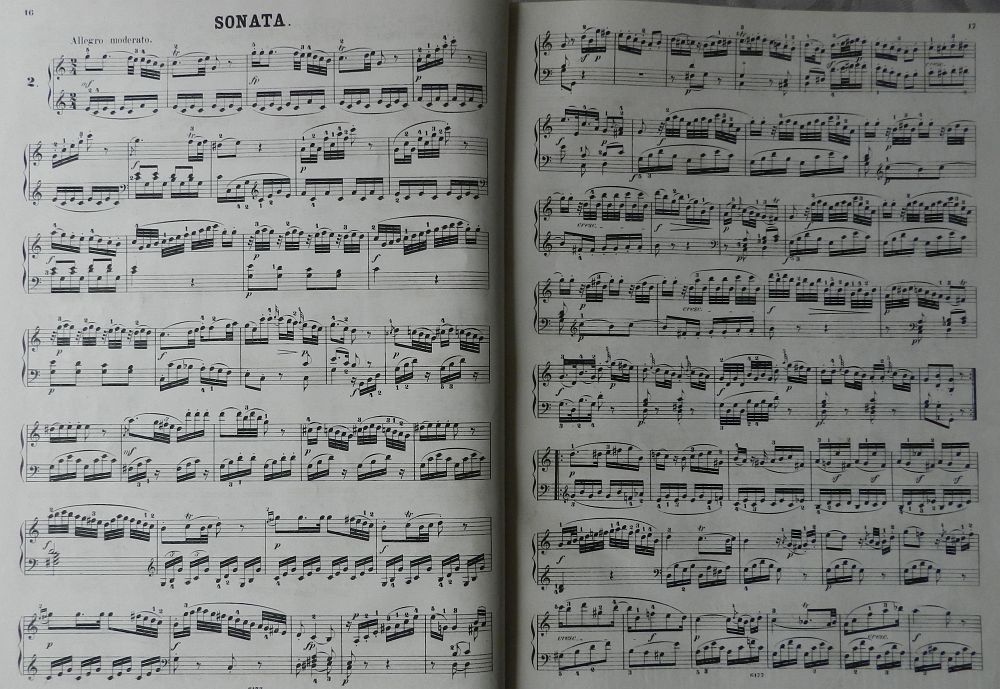 PARTITIONS ANCIENNES DE MUSIQUE CLASSIQUE MOZART J. B. CRAMER