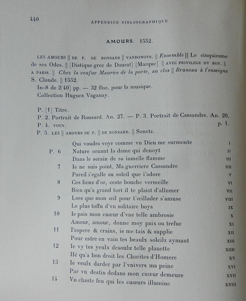 Les Amours De P. De Ronsard Vandomois Pierre De Ronsard