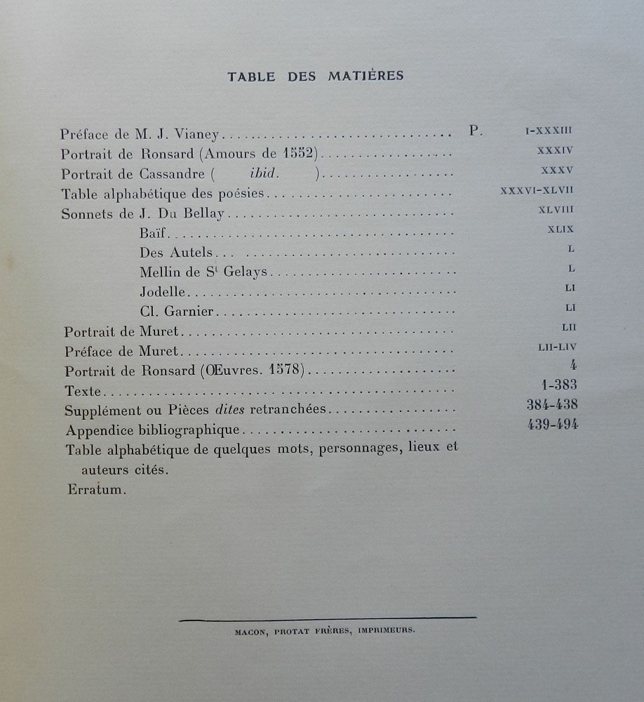 Les Amours De P. De Ronsard Vandomois Pierre De Ronsard